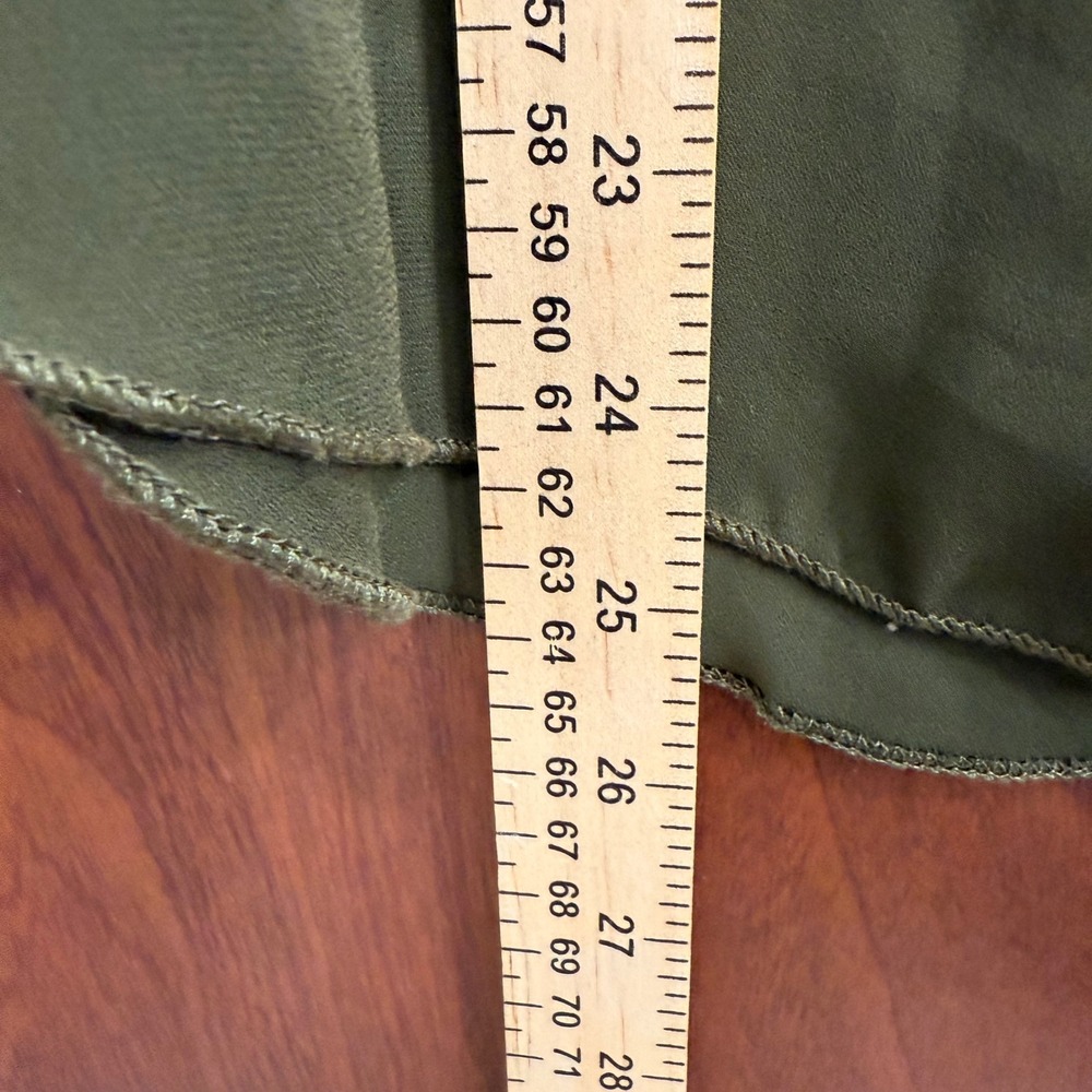 Top Fashion New York Olive Green Blouse Long Sleeve Chain Detail Plus Size - Picture 6 of 7